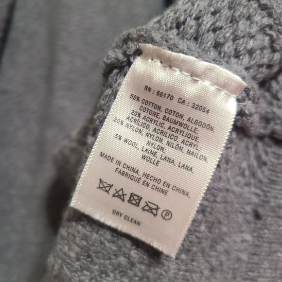 Anthropologie Angel Of The North Wool Blend Open Cardigan Size XS Gray - Picture 5 of 5